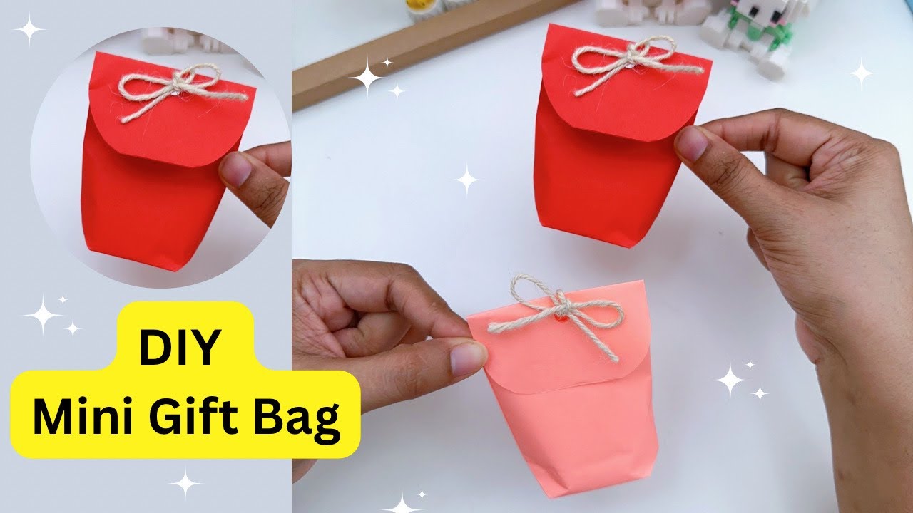 DIY MINI Gift PAPER BAG / Paper Craft / Easy Origami Bag DIY