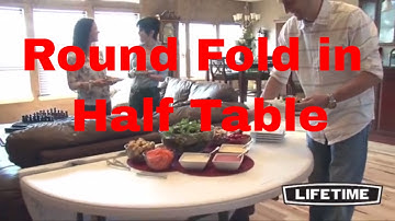 5402 Lifetime 60" Round Fold-in-Half Table