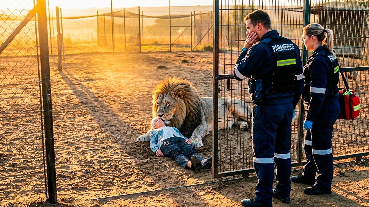 Idosa Invade Jaula do Leão Mais Agressivo, o Que as Câmeras Gravaram Fez Todos Chorar...