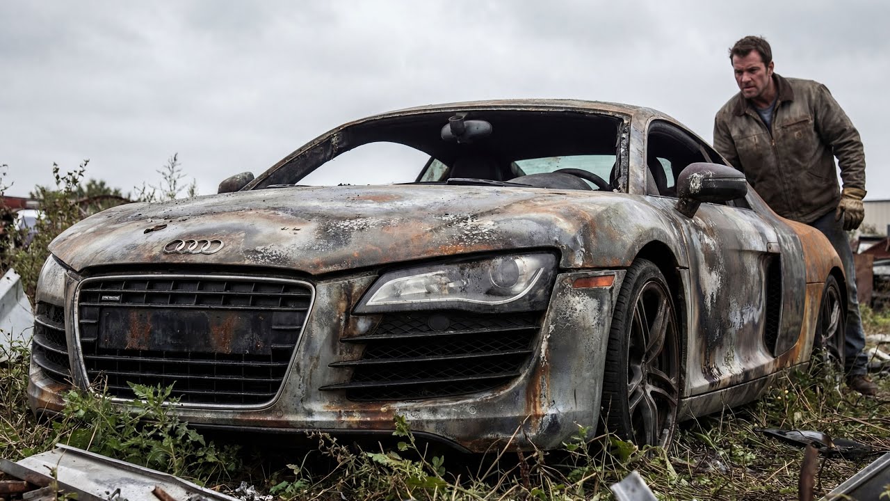 ASMR Car Restoration | 2010 Audi R8 Full Restoration from Burnt Condition to Looking New