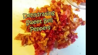 Dehydrating Sweet Bell Peppers
