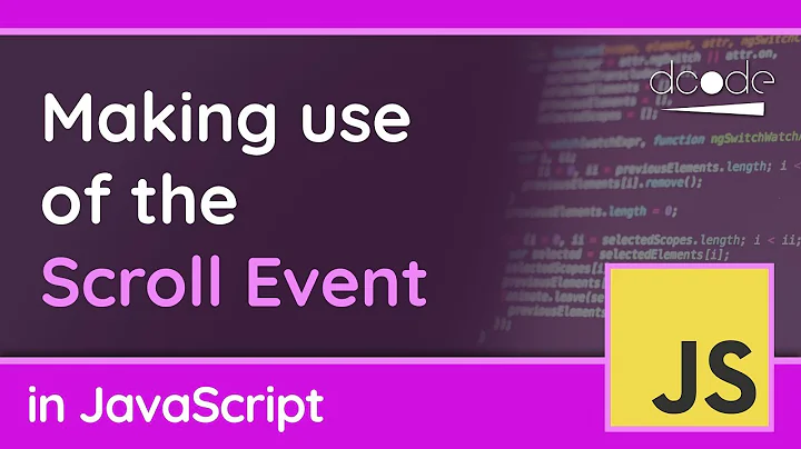 The "scroll" event in JavaScript | window.onscroll