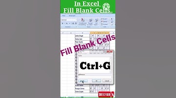 Fill Blank Cells in Excel|| #shorts #shortvideo #excel #exceltips #msexcel