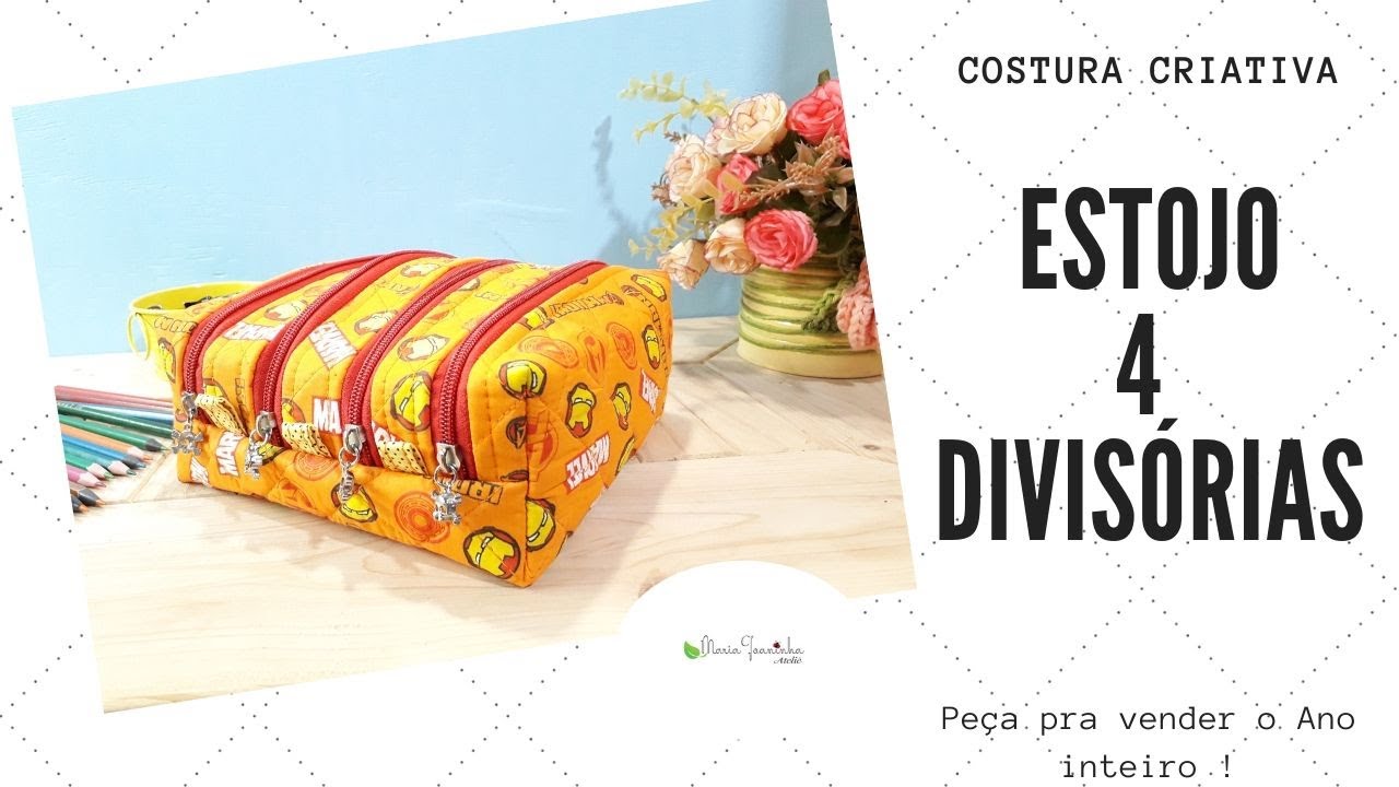 Estojo  4 Divisórias