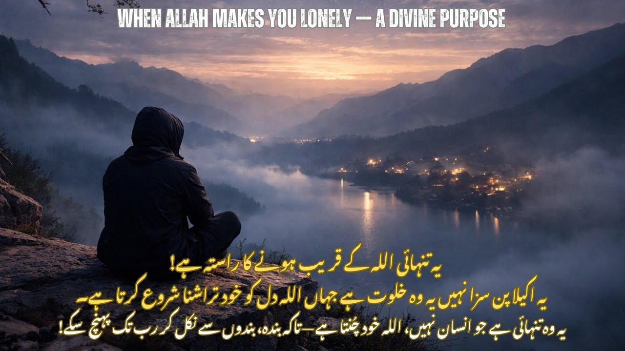 The Loneliness Allah Chooses for You | A Hidden Mercy | Wisdom Horizon