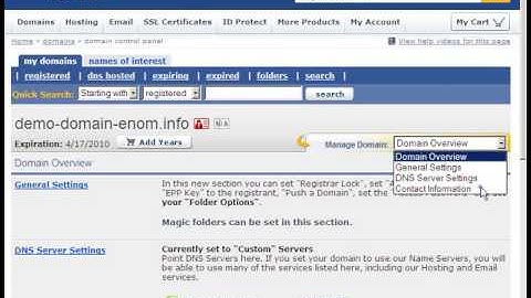 Updating Domain Contact Information on Enom.com - ISPAZE.COM