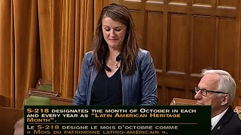 MP Julie Dzerowicz Speaks to Bill S-218, Latin American Heritage Month Act
