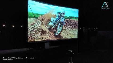 AKIA Screens Portable Outdoor - Indoor Projector Screen Product Video