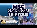 MSC Grandiosa Cruise Ship Tour in 4k UHD