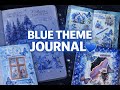 All Blue Theme Journals 💙 | 5-Minute Aesthetic Journal Compilation
