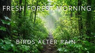 Fresh Green Forest Morning After Rain | Birds Singing and Peaceful Nature Sounds 4K screenshot 3