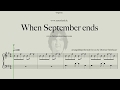 When September ends  -  Greenday