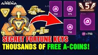 I Kept This FORTUNE KEYS SECRET for So Long… Thousands of FREE A-Coins! | Mech Arena screenshot 1