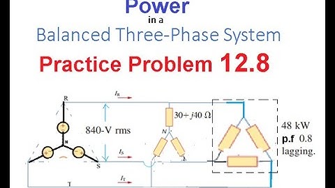 (English)ENA ||  Practice  12.8 || Power in a Balanced System