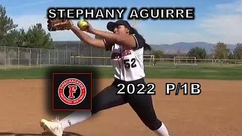 2022 Stephany Aguirre Left Handed Pitcher and Firs...