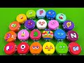 Numberblocks 🏳️🌈 Find Alphablocks in Mini Suitcase Slime & Clay Coloring! Satisfying Slime
