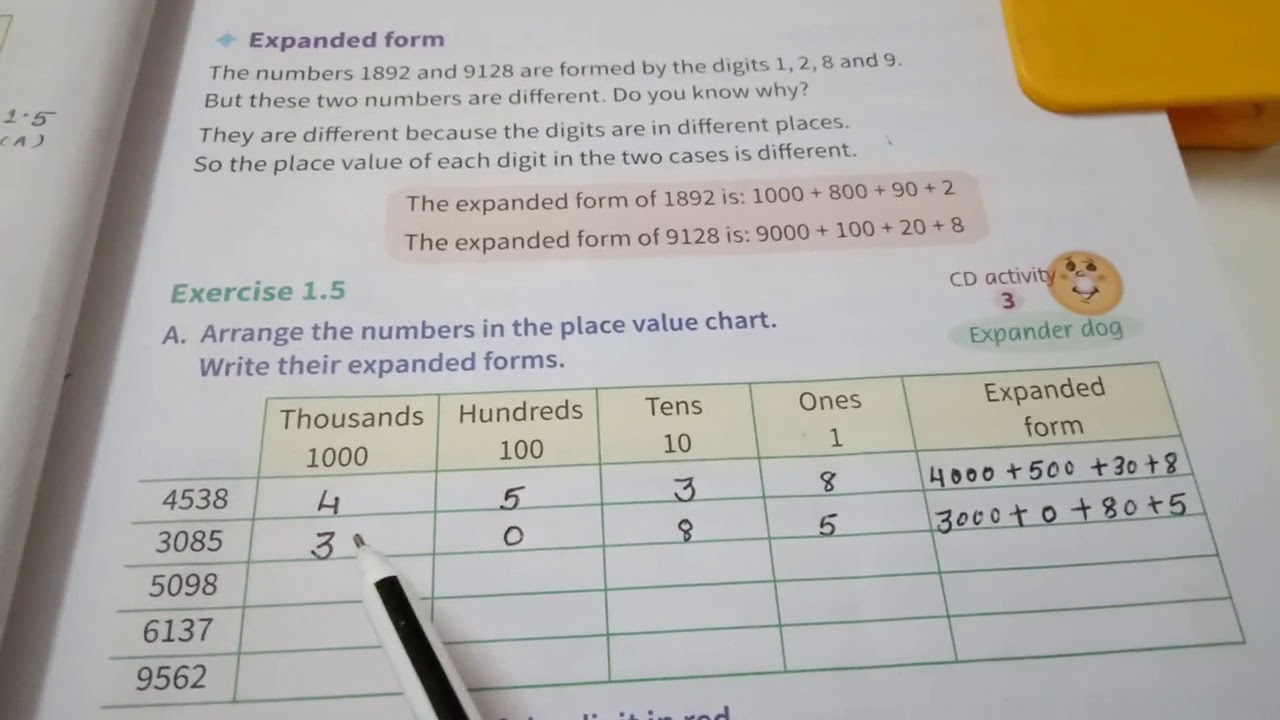 Class 3 Place value chart - YouTube