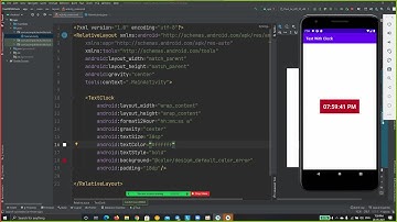 TextClock with example in Android