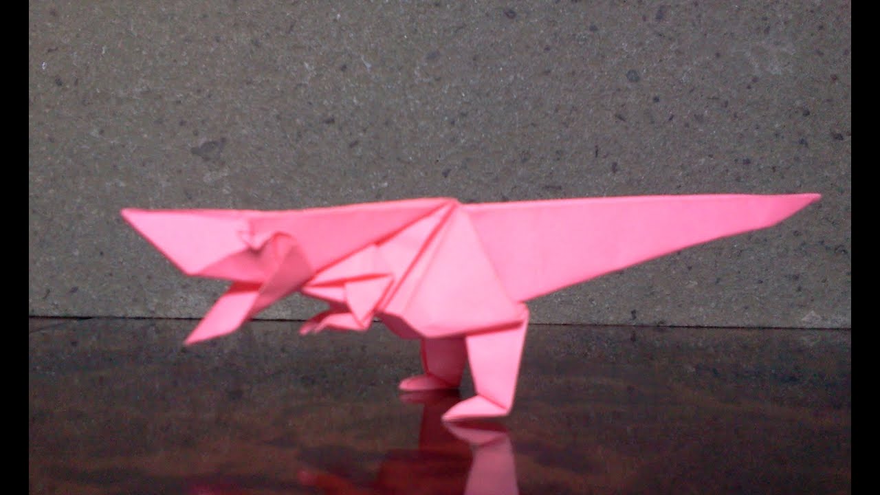 How to make Origami Dinosaur (maekawa jun) YouTube