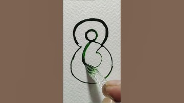 Number 8 in stylish font#youtubeshort#handwritingstyle#calligraphymaster#gothiccalligraphy
