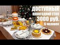 ДОСТУПНЫЙ НОВОГОДНИЙ СТОЛ 2023 за 3000 рублей на 6 человек. Новый год 2023.