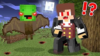 Mikey and JJ were BITTEN by a VAMPIRE in Minecraft! (Maizen Mazien Mizen)