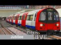 Playing openbve 8  jubilee line phase 3 1996 stock stratford to west hampstead