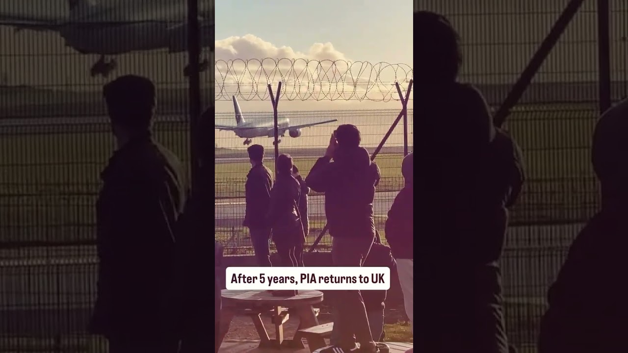 PIA Returns to UK After 5 Years | Historic Landing in Manchester Airport | Pakistan Pride 🇵🇰✈️