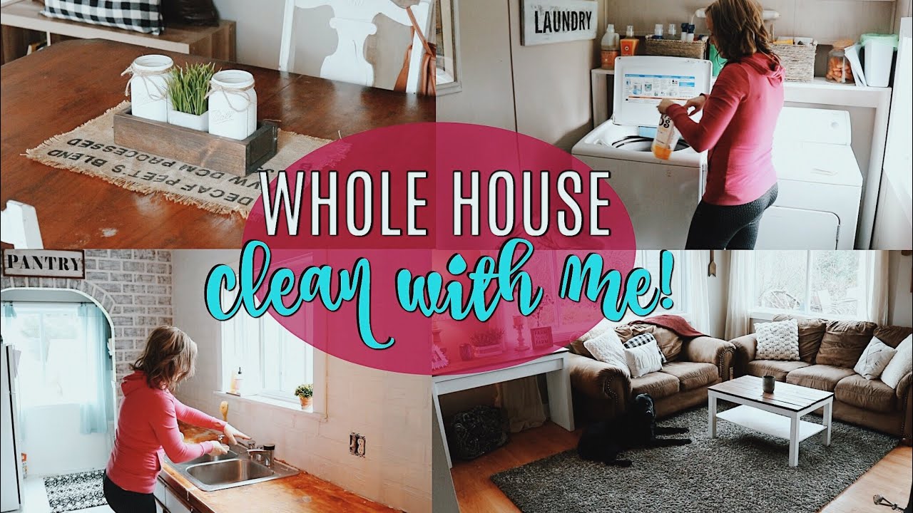 WHOLE HOUSE CLEAN WITH ME // WHOLE HOUSE SPEED CLEAN // CLEANING MOTIVATION