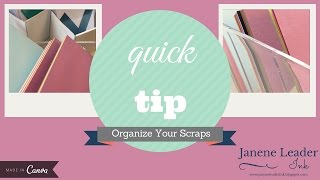 Quick Tip Organizing Scrap Cardstock