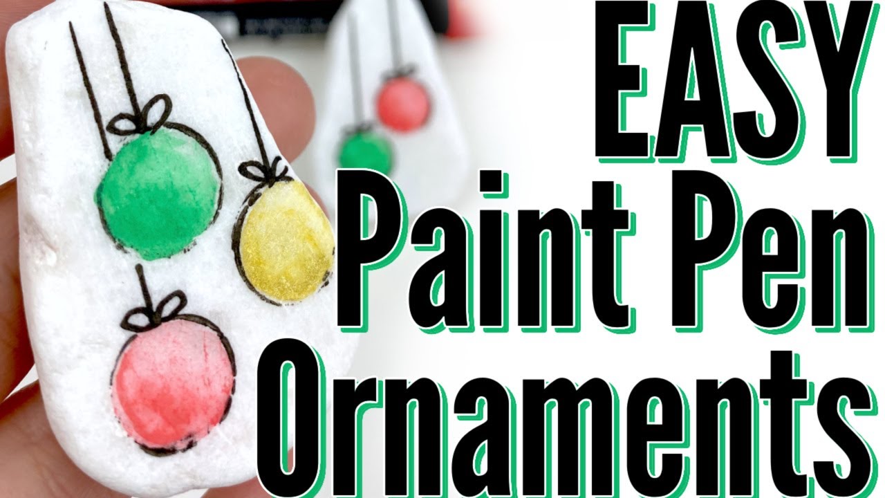 Easy Paint Pen Ornaments Simple Stone Painting Design Rock
