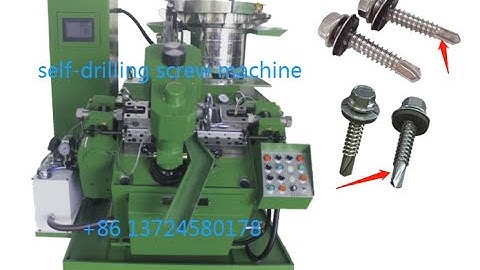 Self Drilling Screw Forming Machine for the Screw Point End Price Flange Head Screw EPDM Washer.