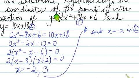 MCR3u -- 1.7 solving linear quadratic systems