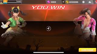 Tekken Mobile old Nina KO mode.