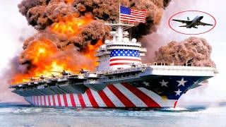 A US aircraft carrier has just been attacked by mysterious fighter jets.