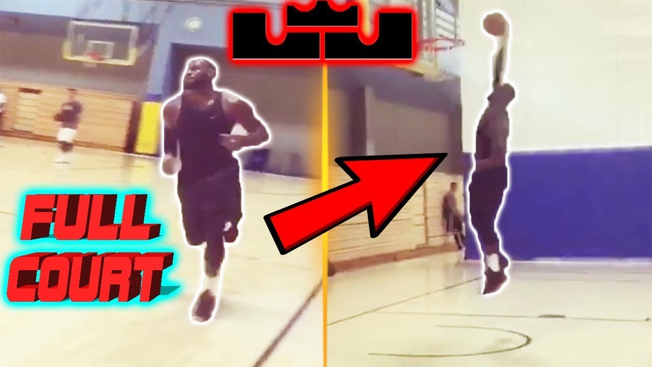 LeBron James intense FULL COURT workout YouTube