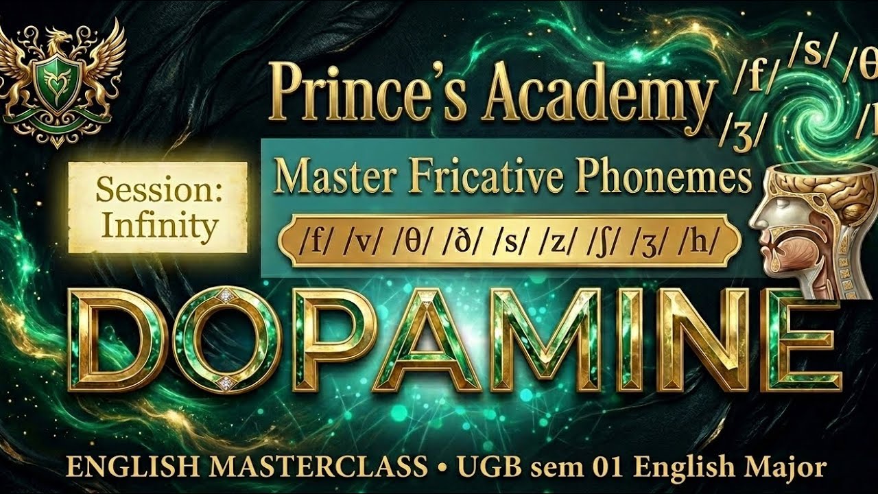 Fricative Phonemes Secrets 🤫 : Dopamine Series Day 05 | UGG English Major Sem 01 