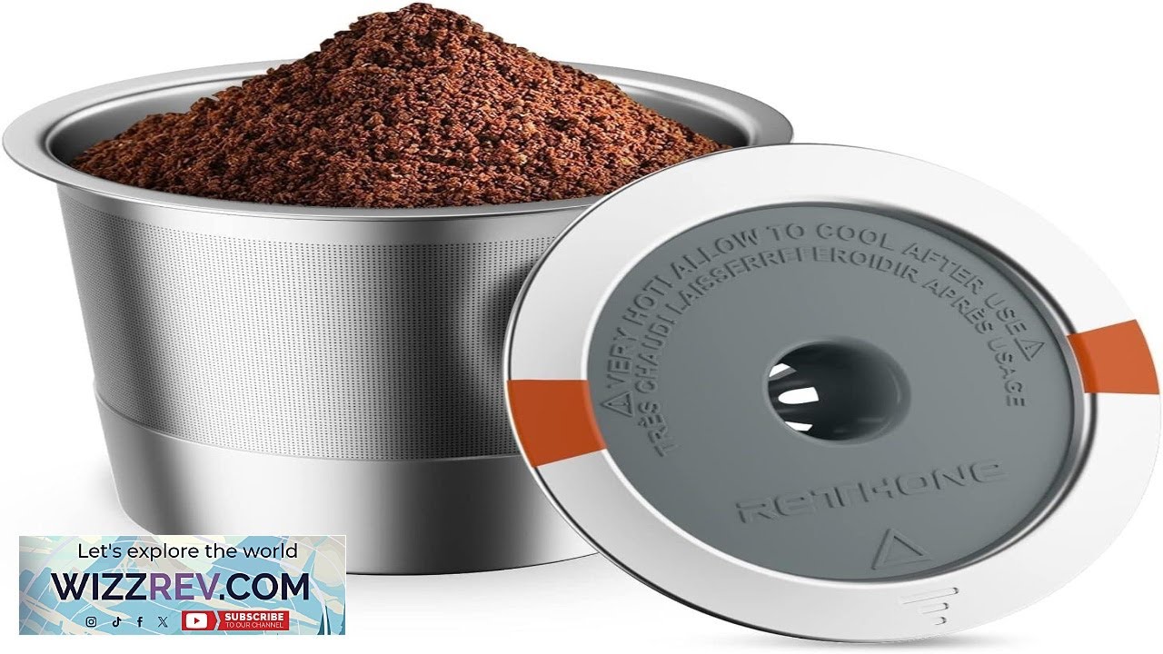 RETHONE K Cup Reusable Coffee Pods Stainless Steel Reusable K Cups Coffee
