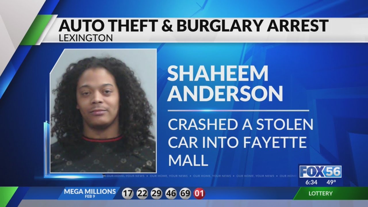 Arrest made after stolen vehicle drives through Fayette Mall doors ...