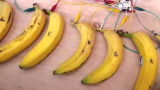 Makey Makey Banana Piano at the BMW Lab Maker Marathon - YouTube