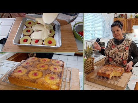 Pastel Volteado de Piña |con Harina para Hot Cakes | y 7 tips Para Hornear Mejor | receta 100% Real
