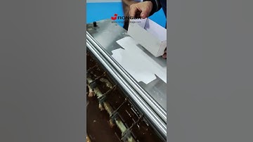 RONGDA Semi-automatic rigid box making machine gluing machine wrapping machine