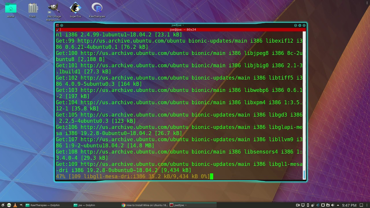 How To Install Wine In Kubuntu 18.04 YouTube