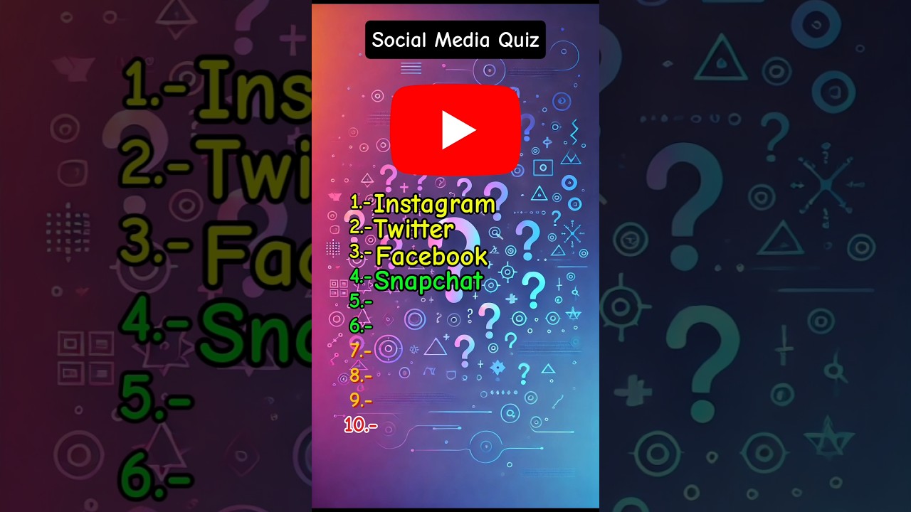 Can you guess these social media icons? 