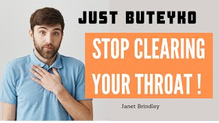 Throat clearing can damage your vocal cords,  stop clearing your throat with this Buteyko exercise.