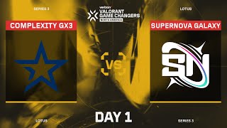 Complexity GX3 vs SuperNova Galaxy - Verizon VCT Game Changers Series 3 Open Qualifier - Day 1 Map 1