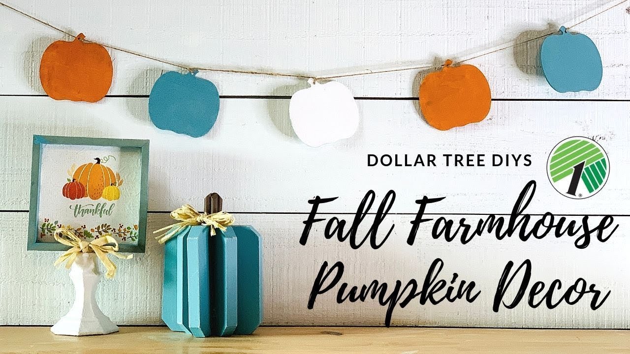 🍂Dollar Tree DIY Fall Farmhouse Pumpkin Decor🍂
