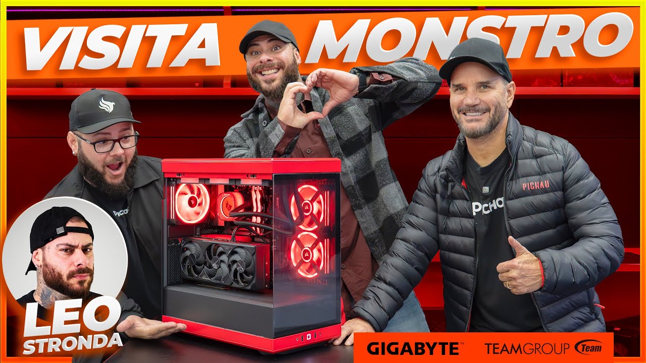 o Monstro LEO STRONDA veio conhecer a Nova Loja Pichau e Buscar seu novo PC GAMER