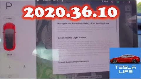 Tesla Software Update 2020.36.10