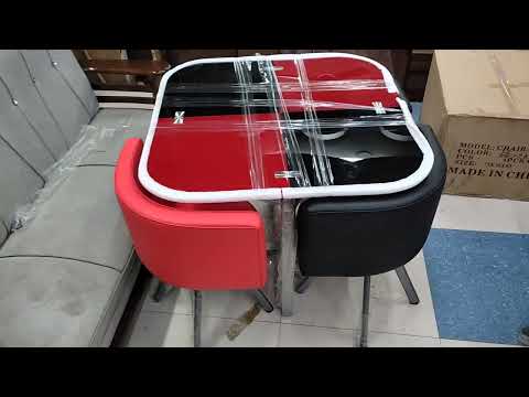 9455381110 snigdh Compact Four Seater Dining Table Dinner Table four chair less space furniture